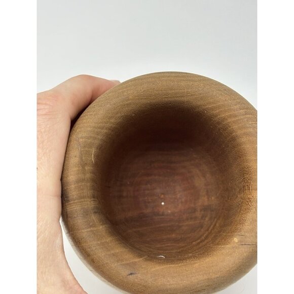 Old Sturbridge Village Pestle and Mortar Crusher Paste Grinding Grinder Wood - Picture 5 of 9